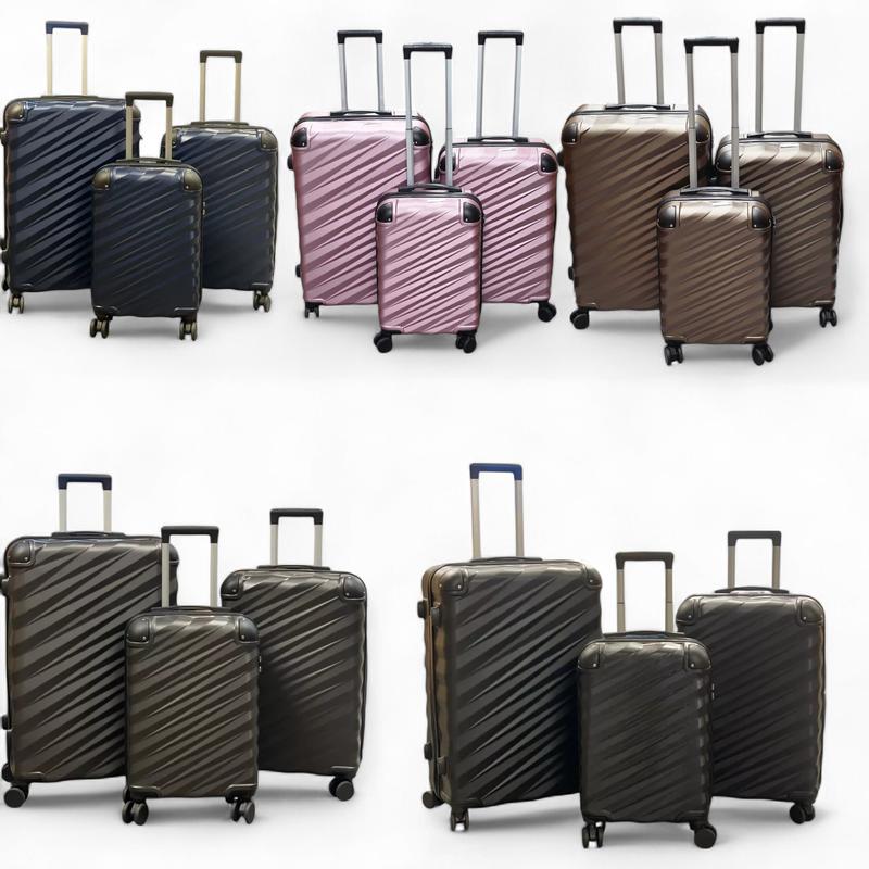 查看[3 Piece Hard Shell Luggage Suitcase Set ABS PP Expandable Handle ...
