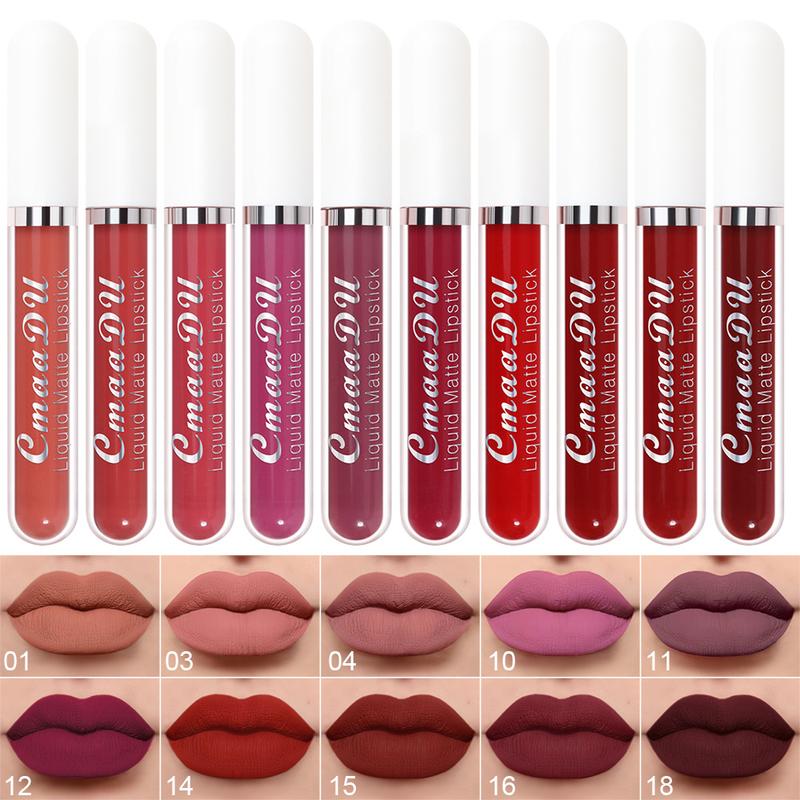 10 Pcs Matte Lipstick Cosmetic Long Lasting Waterp TikTok爆款商品分析 - GMV ...