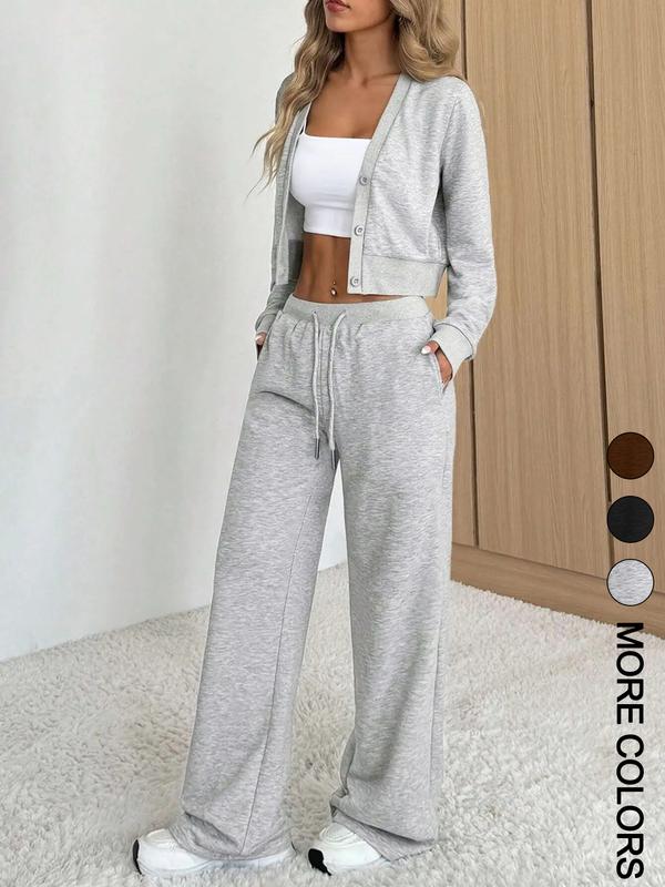 Autumn And Winter Long Sleeve Shirt Women Casual Fashion Cotton Two-Piece Pants Set main image 0