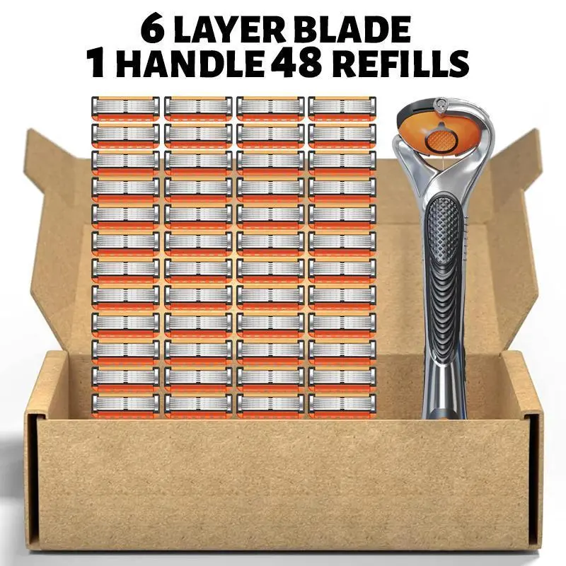 查看[Men's Shaving Razor Blades Set, 12/36/24/48 Pieces Replacement Blade ...
