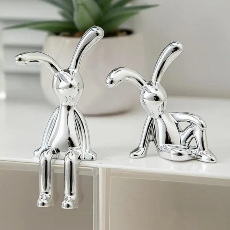 Rabbit Design Resin Ornament, 2 Counts Modern Rabb TikTok爆款商品分析 - GMV ...