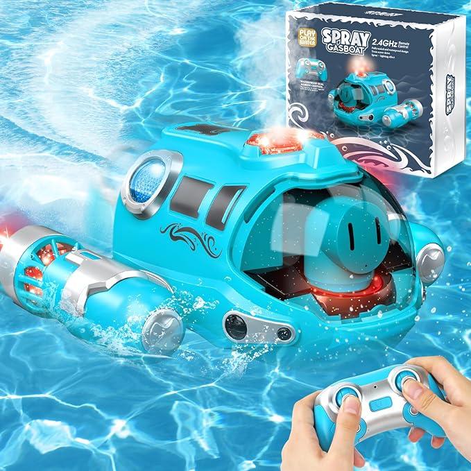 查看[Remote Control Boats for Kids - RC Boat Pool Toys 2.4GHZ RC Spray ...