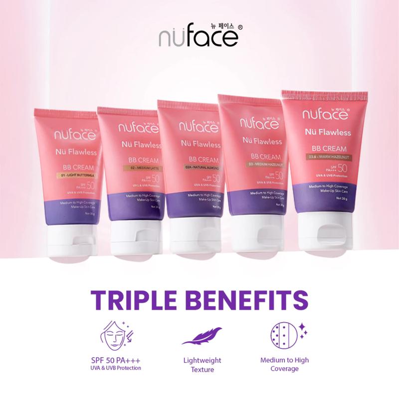 Nuface Nu Flawless BB Cream SPF 50 PA+++