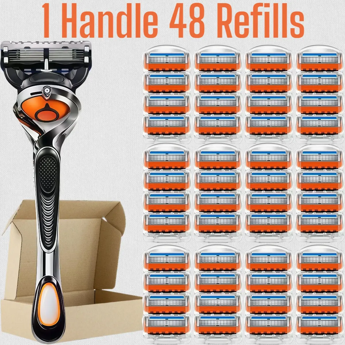 Men's Shaving Razor Set, 1 Blade Holder & 12/24/36 TikTok爆款商品分析 - GMV ...