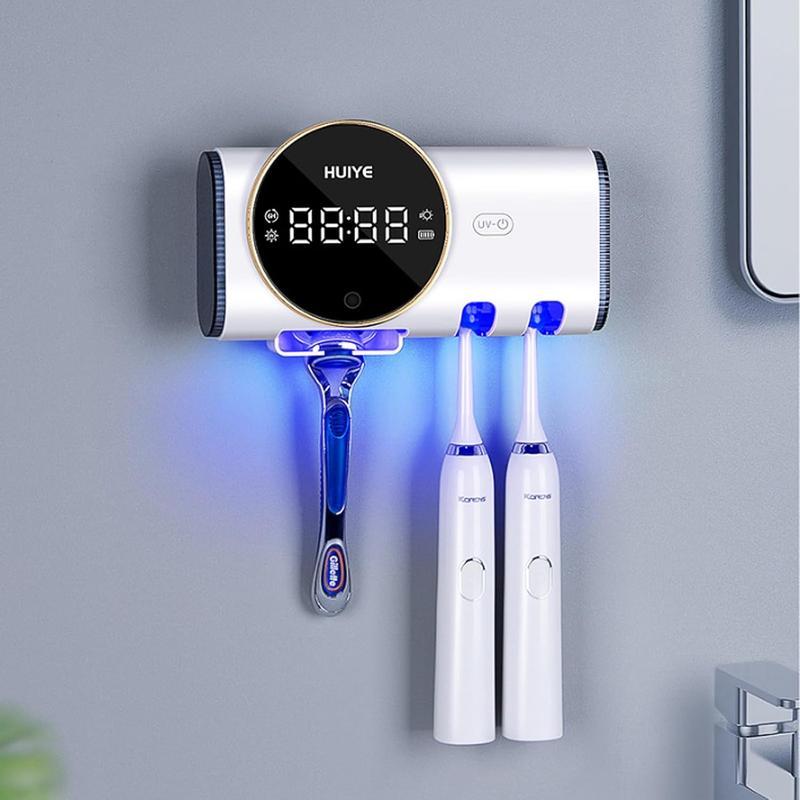 Wall Mounted Toothbrush & Razor Sterilizer, 1 Count Detachable UV-C ...