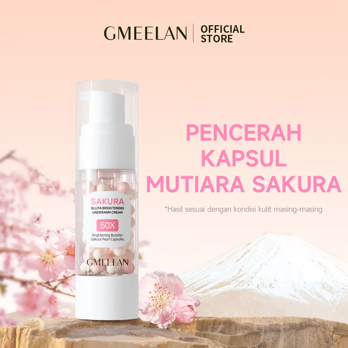 GMEELAN Krim Pemutih Ketiak Sakura Blossom
