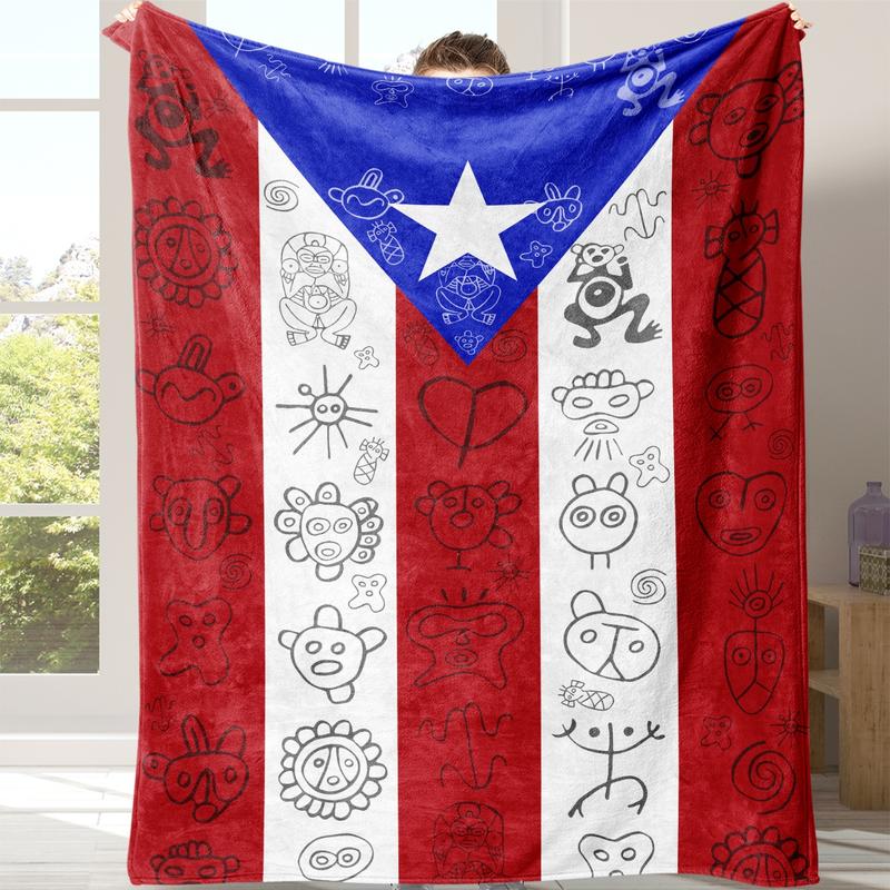 puerto-rican-flag-flannel-blanket-soft-warm-throw-for-sofa-bed-travel