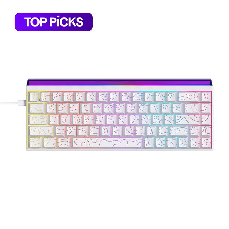 查看[AJAZZ Mini 65% Gaming Mechanical Keyboard Red Switch 68 Key Compact ...