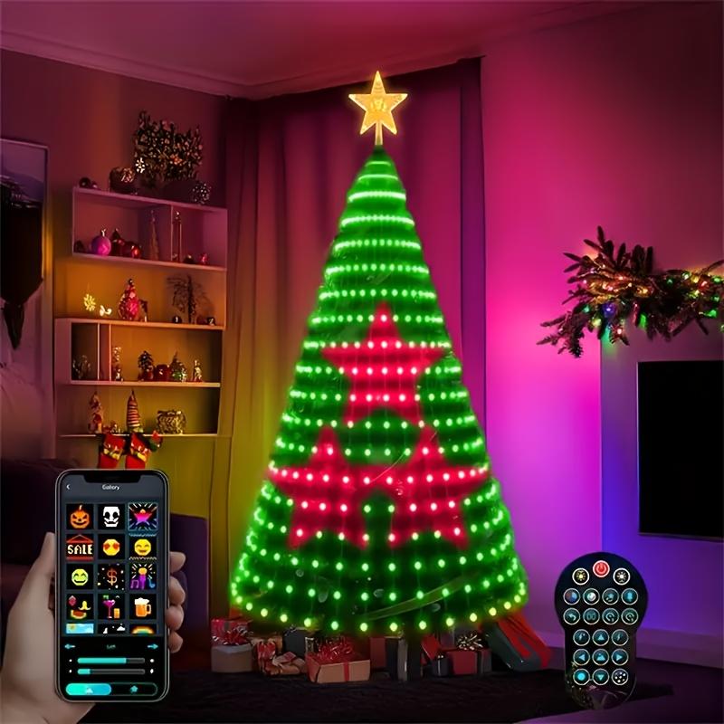 查看[Hoodink Smart Christmas Tree Lights, Treeless with Remote and APP ...