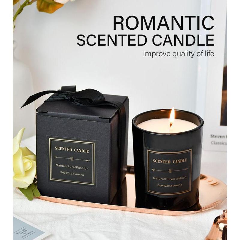 查看[100% Natural Scented Candle Gift with Ribbon Luxury Soy Wax Candle ...
