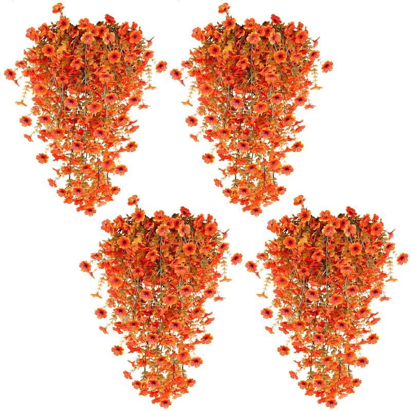 2 Pcs Artificial Hanging Fall Flowers Fake Mums fo TikTok爆款商品分析 - GMV ...