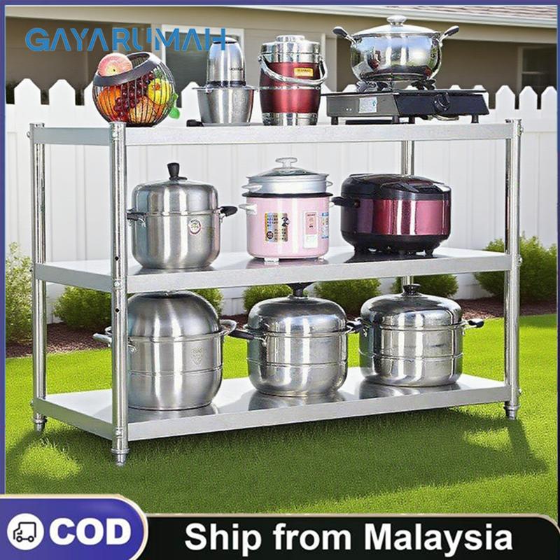 Kitchen Rak Fiber 查看[GY-0-3-Stainless Steel Kitchen Storage Rack Shelf Rak Dapur ...