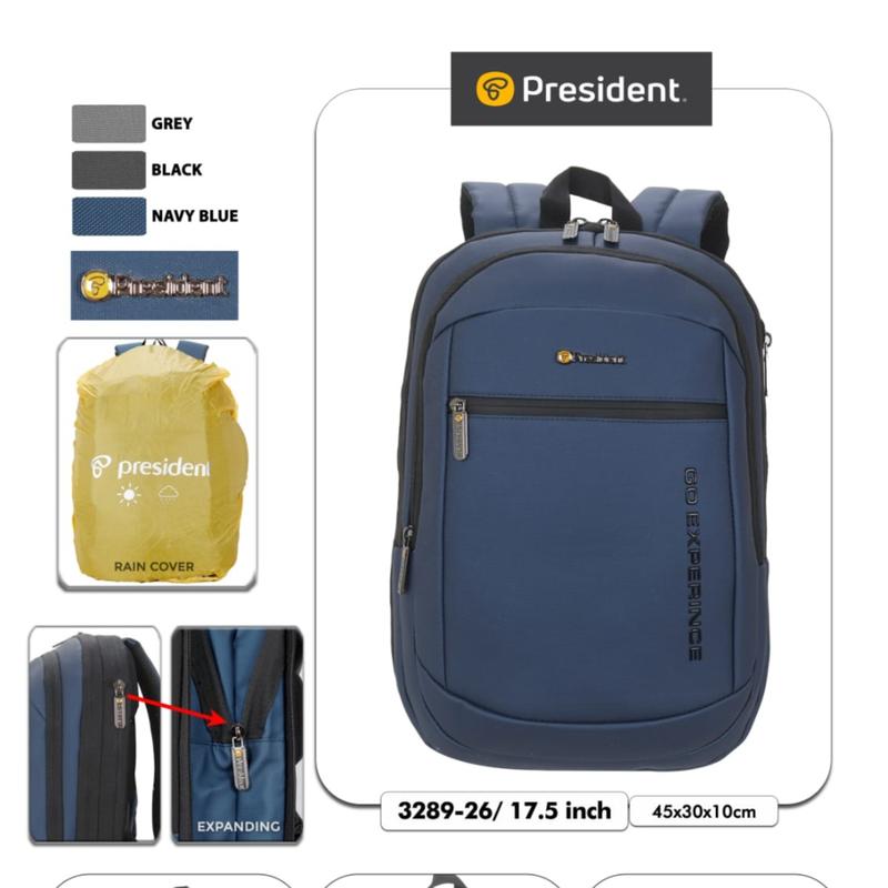 查看[PRESIDENT 3289 3290 Ransel Backpack Laptop Pria Wanita Original ...