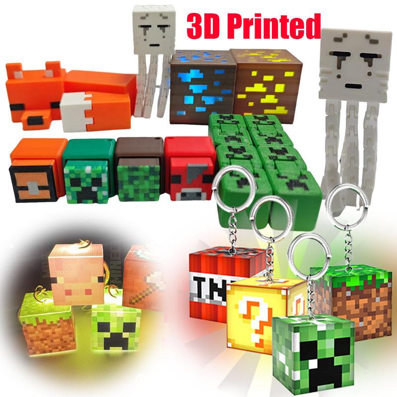 Minecraft Target Keychains Minecraft Keychains with Lamp 3D Printing Minecraf TikTok爆款商品分析 - GMV ...