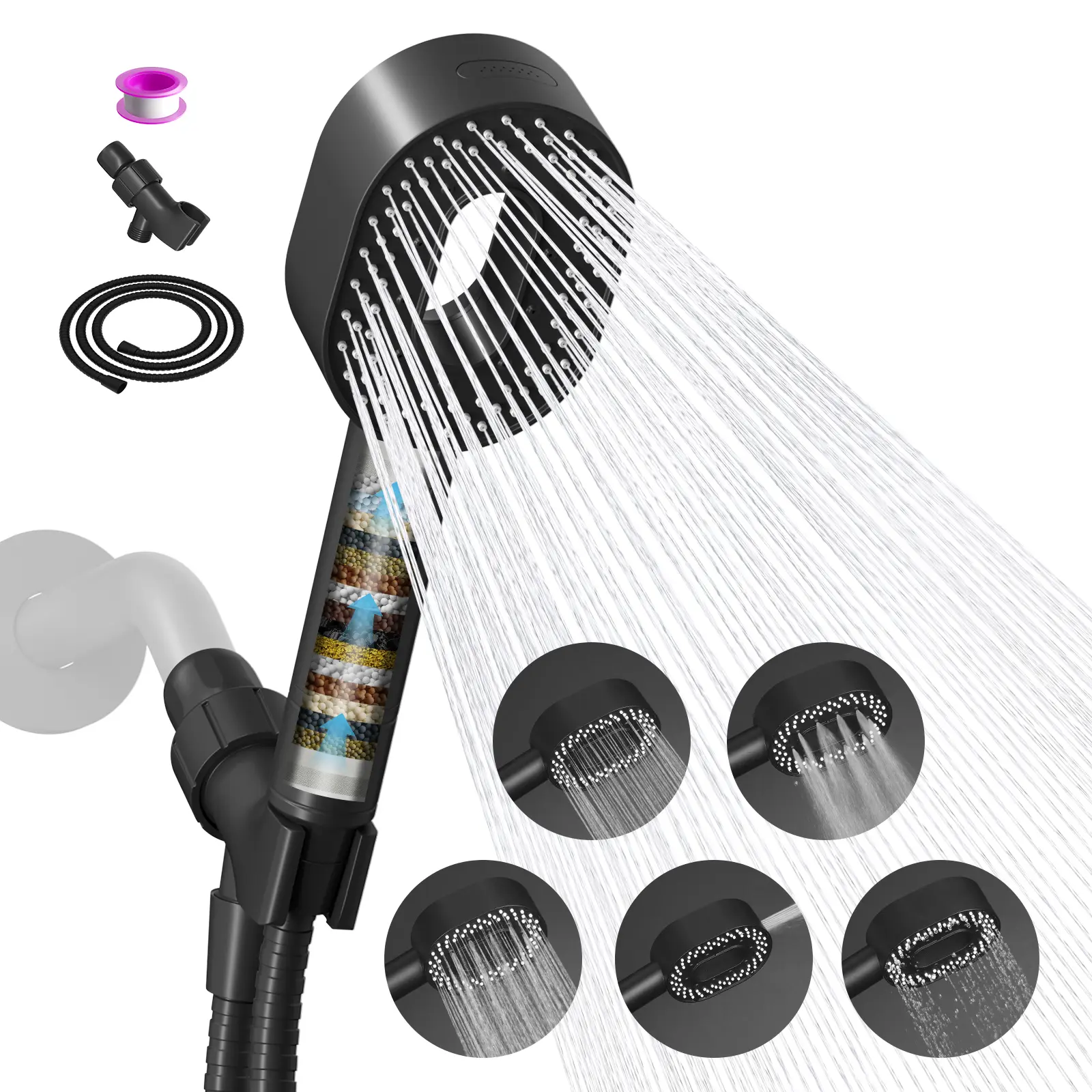Hibbent Filtered Shower Head with Handheld, High P TikTok爆款商品分析 - GMV ...