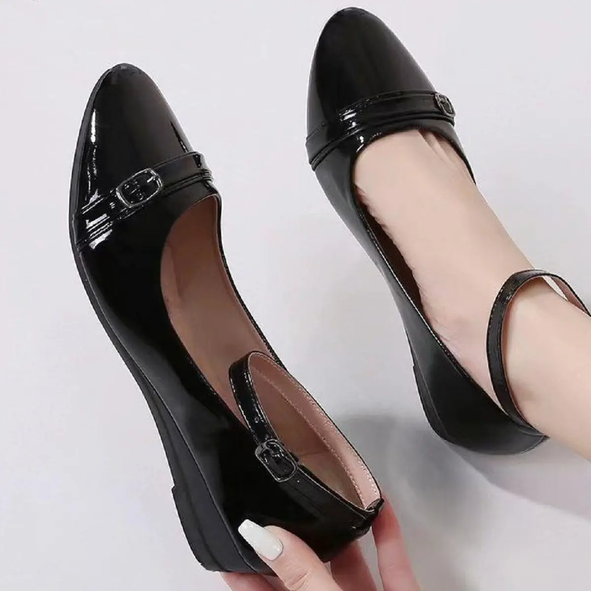 Doll Shoes Wedge 1 inch heel Classy Leather Flat s TikTok爆款商品分析 - GMV ...