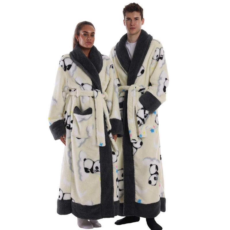 Hommy Robe 查看[Oversized Cozy Flannel Lined Hooded Robe for Men & Women, Thickened ...