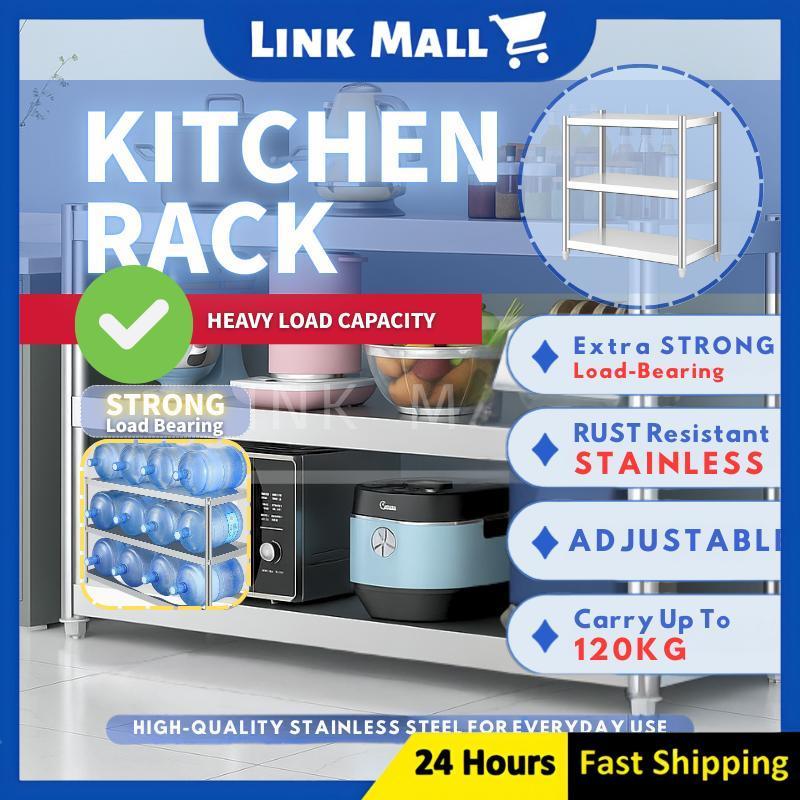 查看[Stainless Steel Kitchen Storage Rack Kitchen Shelf Microwave/Oven ...