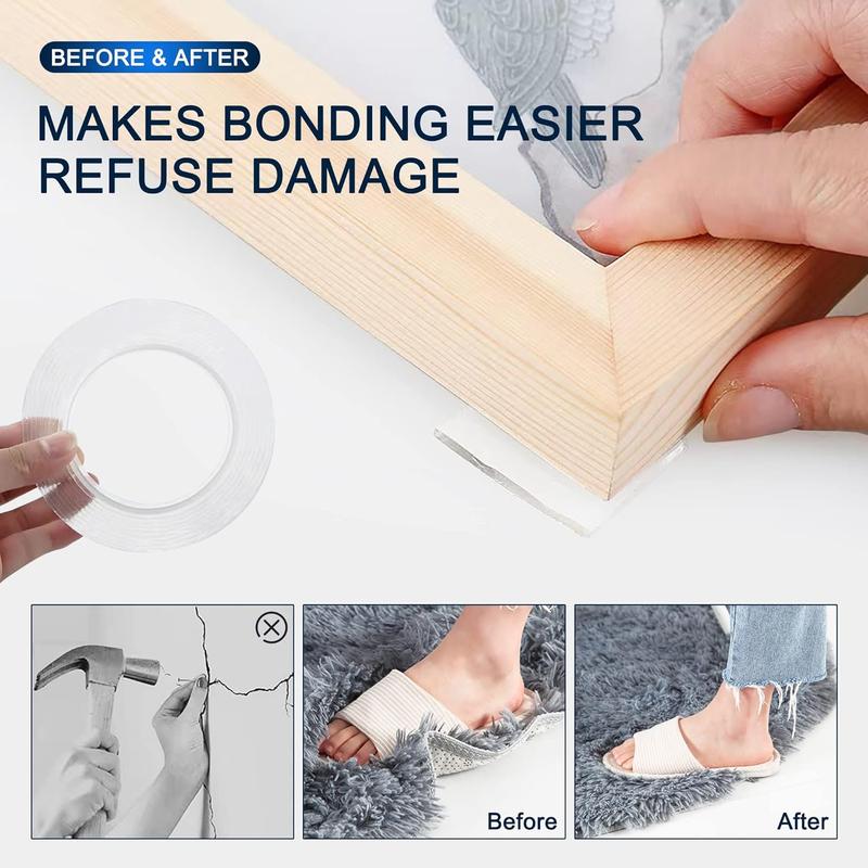 thumbnail image 2 of Birllaid Nano Double Sided Adhesive Tape Heavy Duty,Strong Mounting... 2 of 12