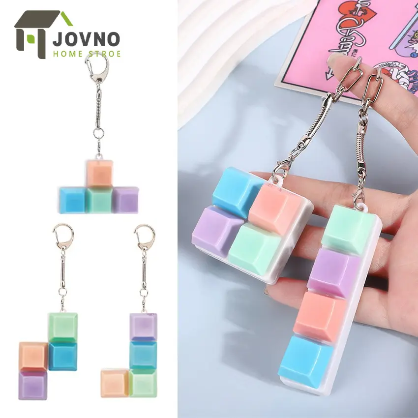 Finger Keyboard Keychain Fidget Toys 4 Keys Anti S TikTok爆款商品分析 - GMV ...