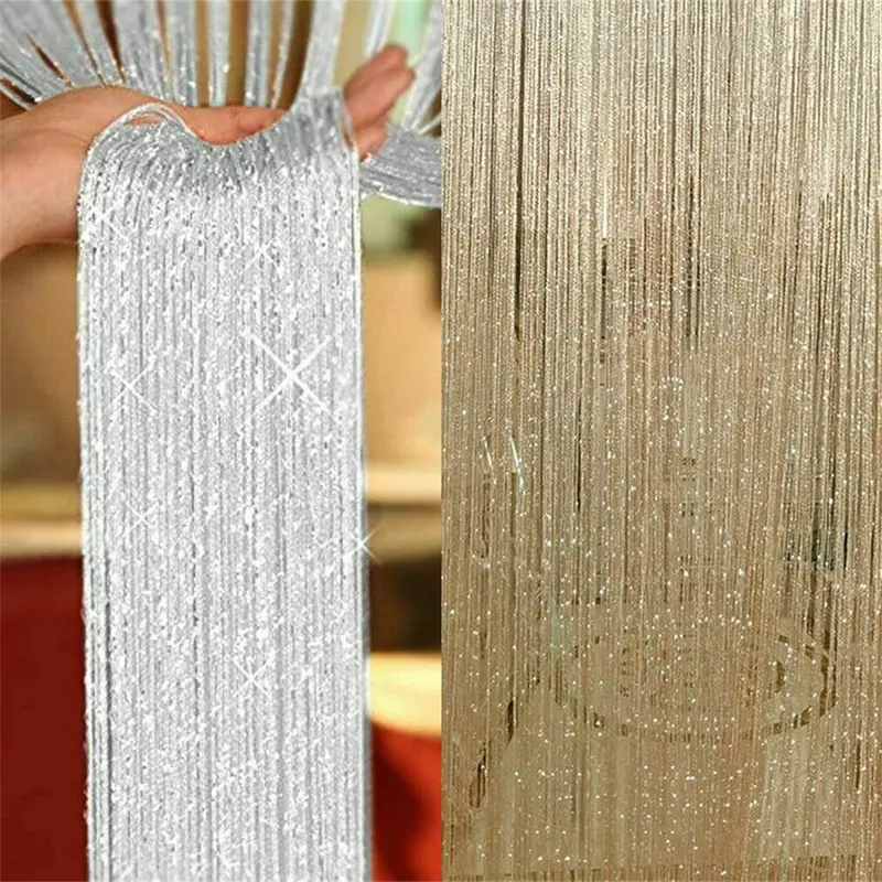 Tấm Rèm Dây, 2M * 1M, Màn Hình Ruồi Cửa, Rèm Đính Cườm Treo, Dụng Cụ ...