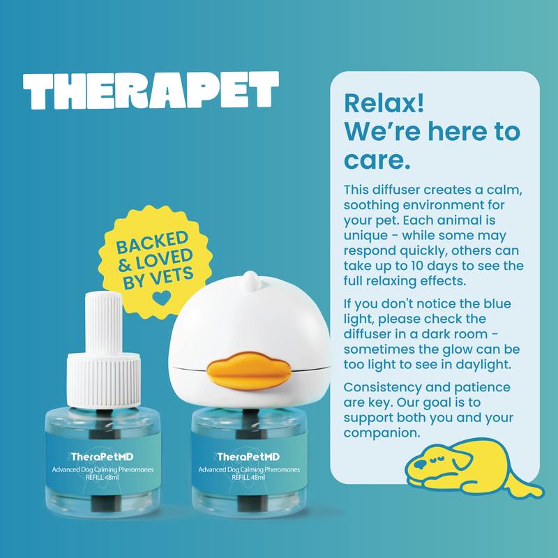 TheraPet MD Dog Calming Diffuser (1–3 Pack)—Stops Peeing, Barking ...