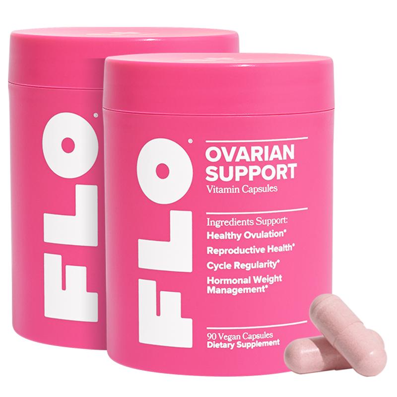 Hormone Balance & Cycle Support Vitamins by FLO: Supplement for Women with Myo-Inositol & D-Chiro-Inositol (40:1 Ratio), DIM, and Folic Acid