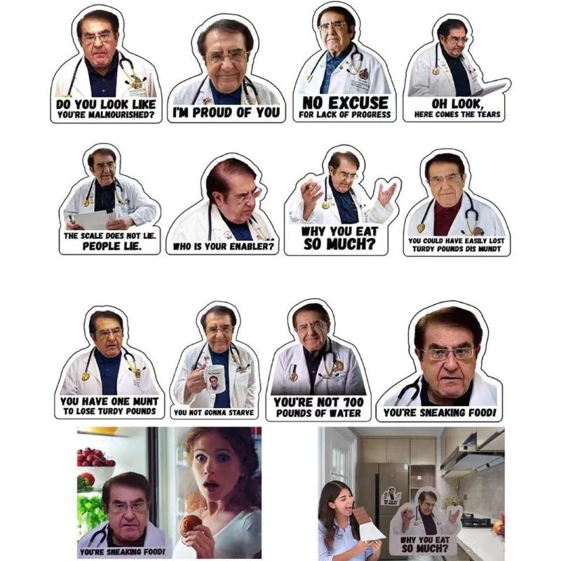 Doctor Phrase Pattern Magnet, 12pcs/set Funny Fridge Magnet, Room Decor ...