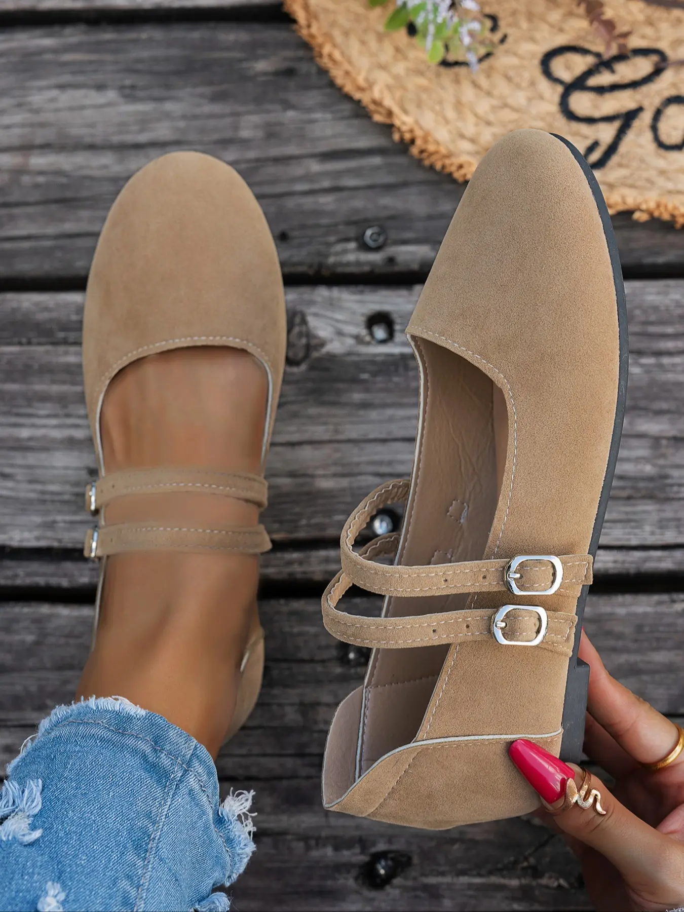 New Women's Flat Shoes, Flat Round Toe, Plain Colo TikTok爆款商品分析 - GMV ...