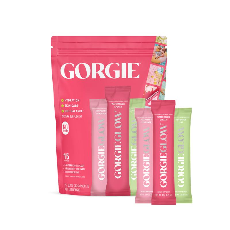 GORGIE Glow Variety Pack - Hydration and Beauty Benefits for Wellness - Fitness Supplement