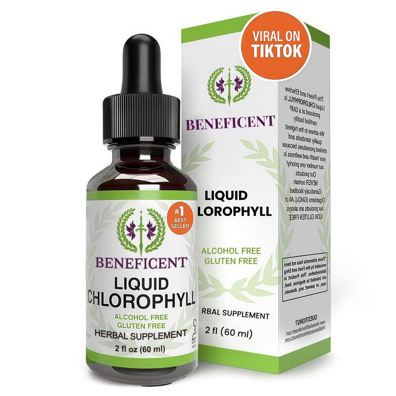 Beneficent Liquid chlorophyll  (4 Month Supply) - Gut Support Healthcare Liver - Natural Deodorant and Detox- Potent  Liquid Extract with Rich Antioxidants