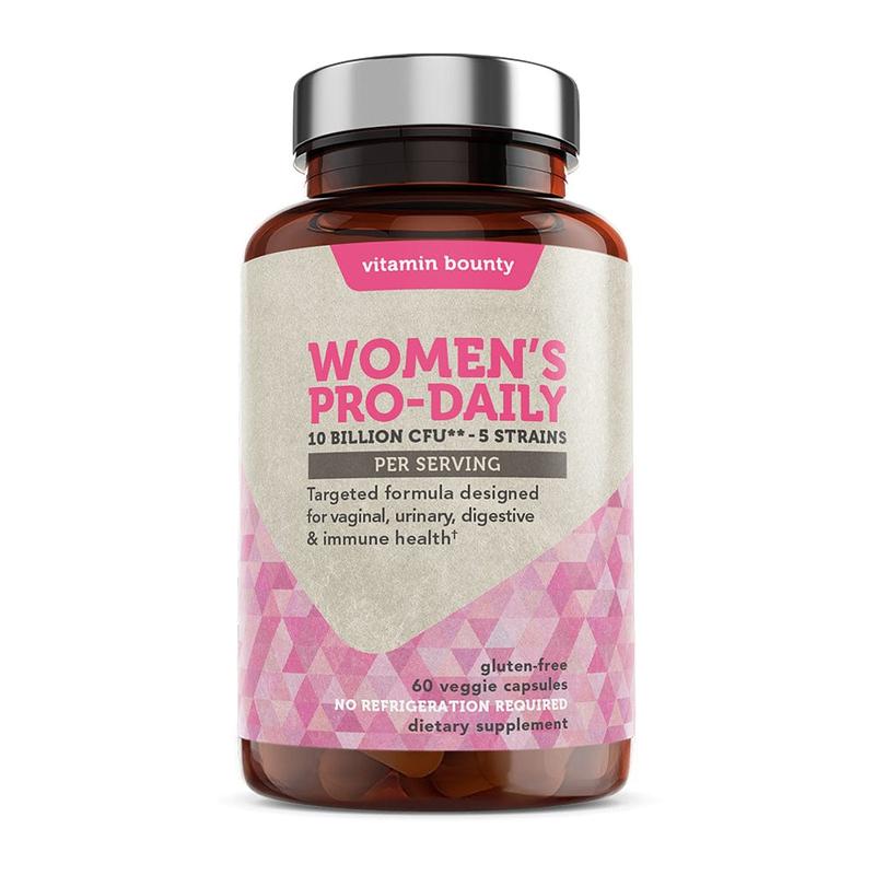 Women’s Pro-Daily Probiotic Supplement  with Lactobacillus Blend, Cranberry Juice, Black Cohosh Root by Vitamin Bounty