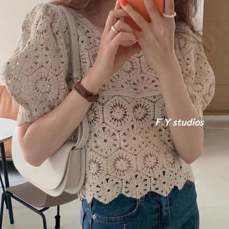F.Y STUDIOS พร้อมส่ง NO.106 เสื้อแขนสั้นผ้าฉลุลาย TikTok爆款商品分析 - GMV/销量 ...