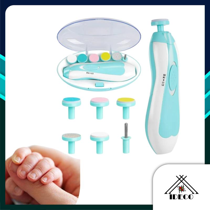 Electric Nail Drill For Baby No Sharp Claws Hurt 6 In 1 Safety Cutter Baby Nail