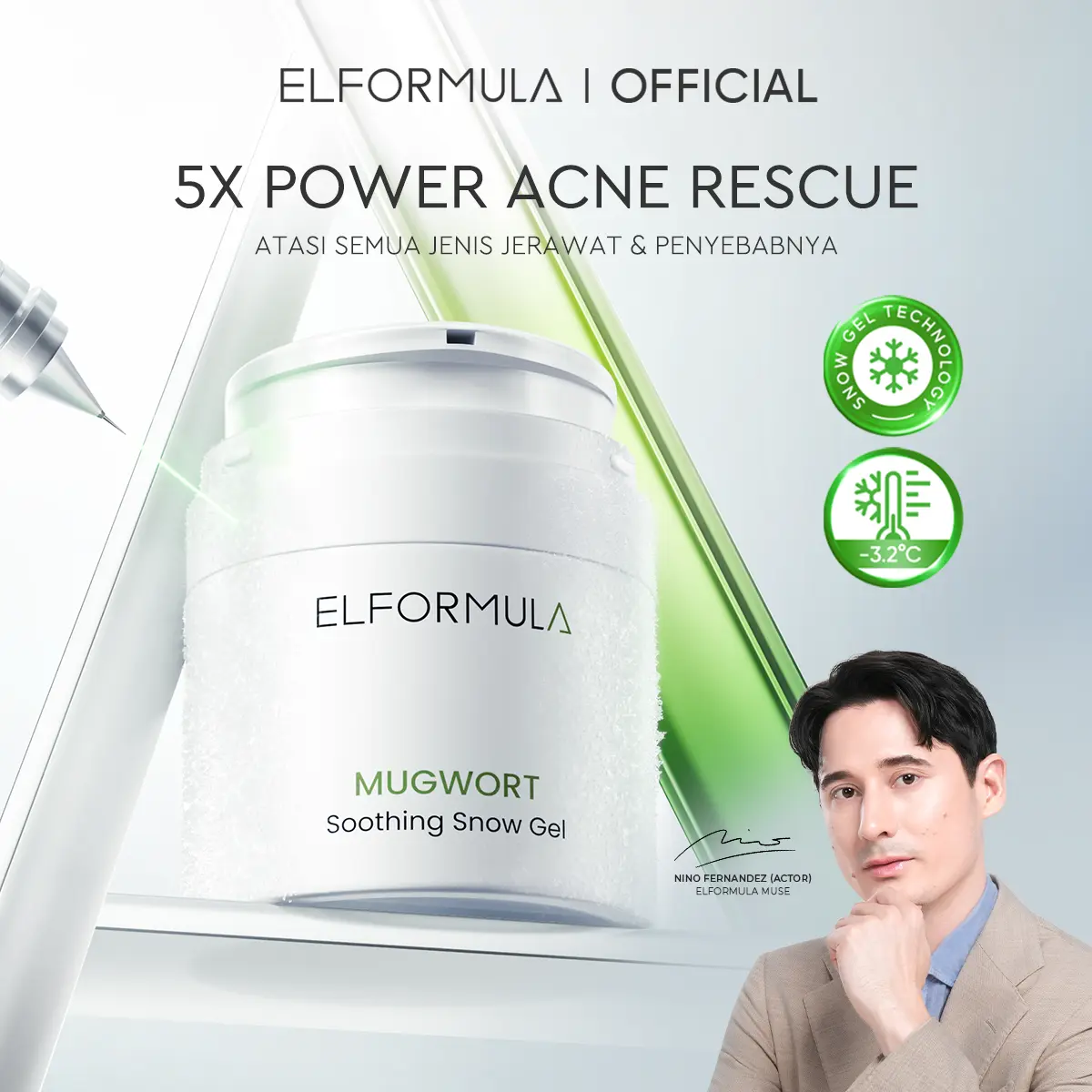 Elformula Mugwort Soothing Snow Gel