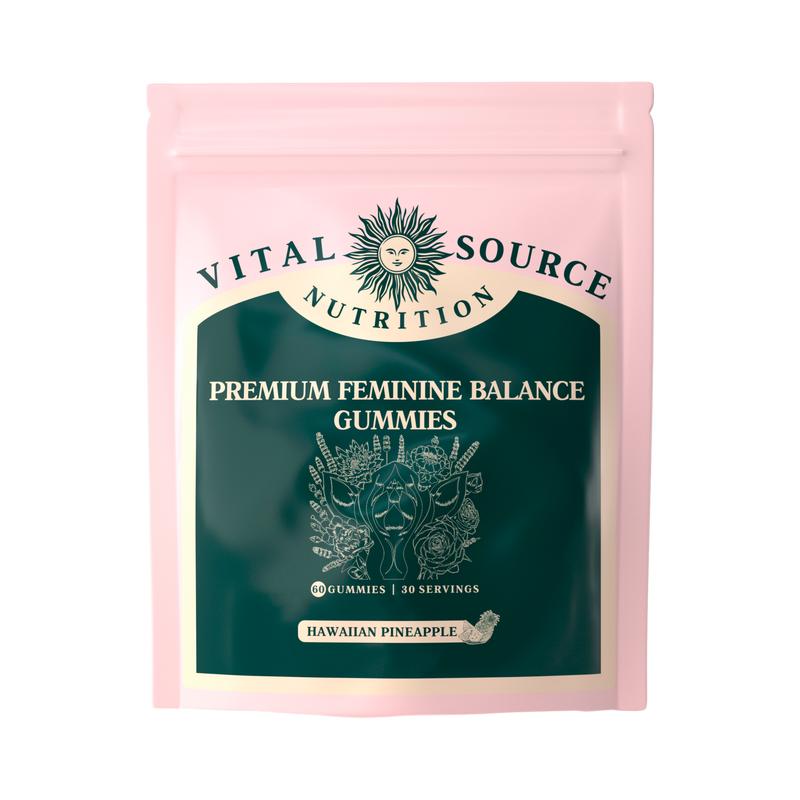 Vital Source Feminine Balance Gummies – Hawaiian Pineapple (New and Improved Packaging)