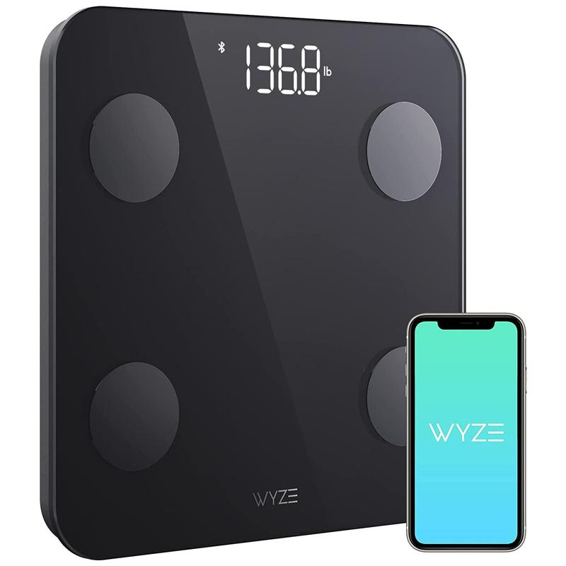 Wyze Scale S — Bluetooth Smart Weighing Scale, Multiple Body Composition Measurements (Body Fat, BMI & Muscle, Weight Loss, etc), Smartphone Sync