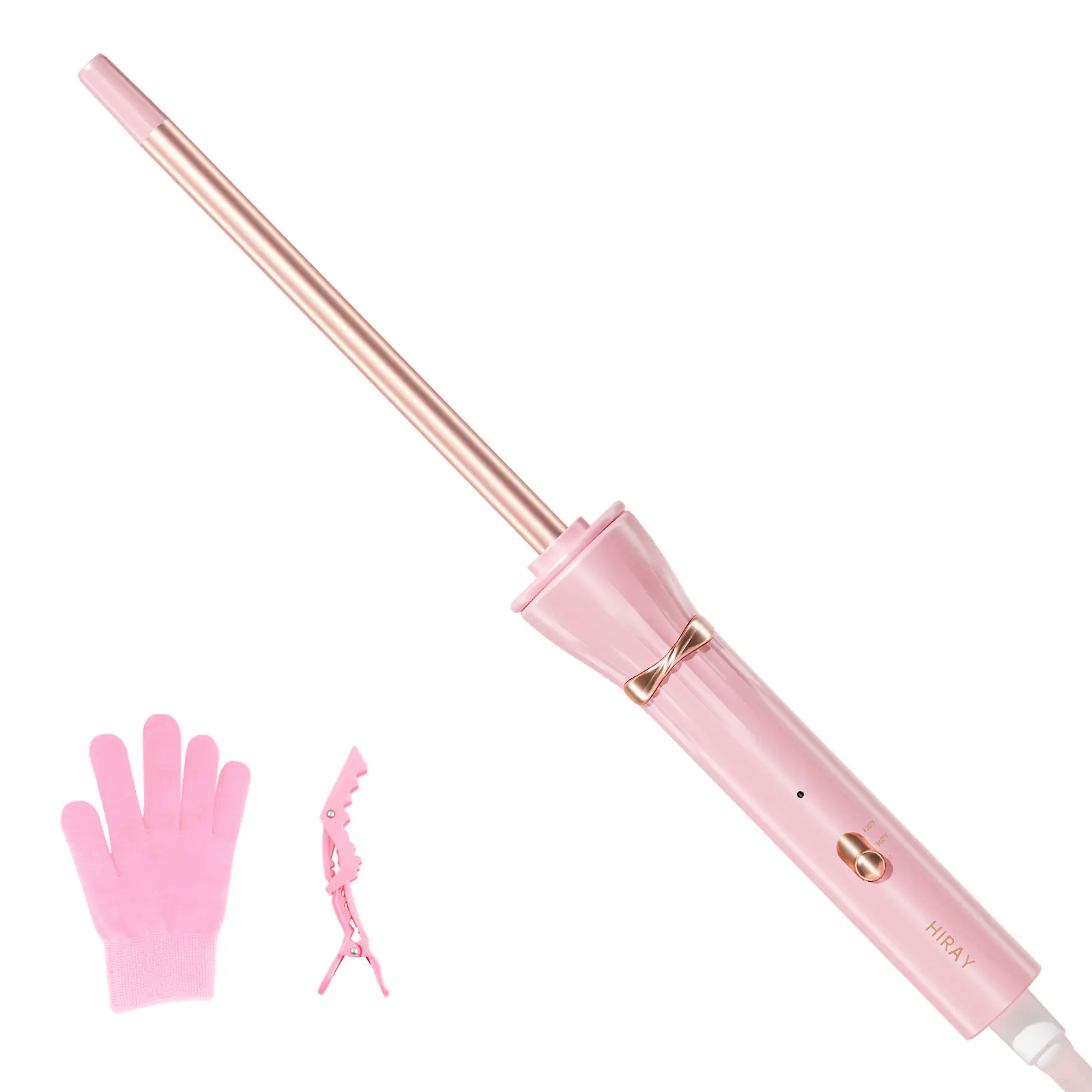 Hahahope 3/8 Inch (9mm) Skinny Barrel Curling Iron, Dual Voltage, 2 Heat Settings, Fast Heat Ceramic Wand for Tight Curls on Short Hair, Curling Hair Curling Iron tiktokshopbacktoschool,back to school,back to school haul