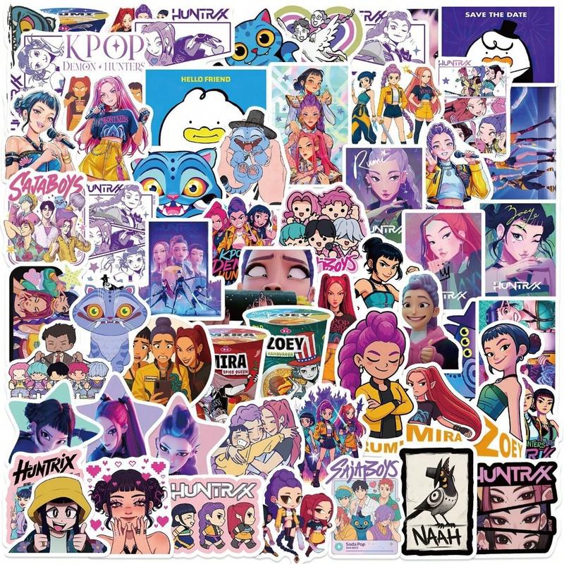 60 Pcs Cartoon Witch Hunter Series Stickers, Suita TikTok爆款商品分析 - GMV ...