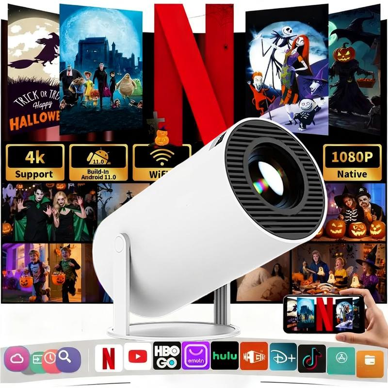 查看[HY300 Pro Projector, Android OS, built-in speakers, supports Wi‑Fi ...