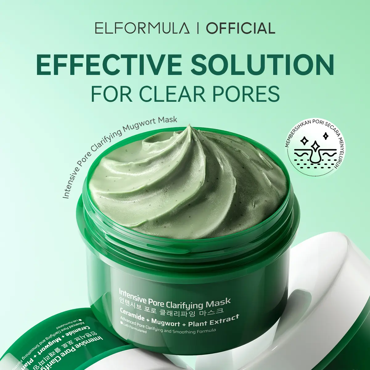 Elformula Intensive Pore Clarifying Mugwort Mask