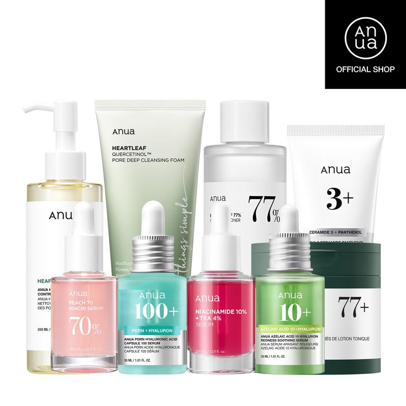 [Anua Official Shop] Anua Affordable Full-Korean skincare routine set ...