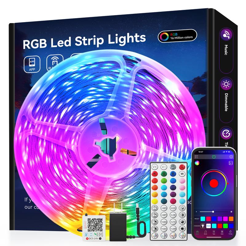 Smart RGB LED Strip Lights with App and Remote Con TikTok爆款商品分析 - GMV ...