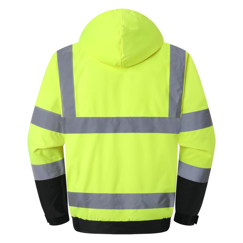 查看[Mens High Visibility Reflective Jackets Waterproof Safety Jacket ...