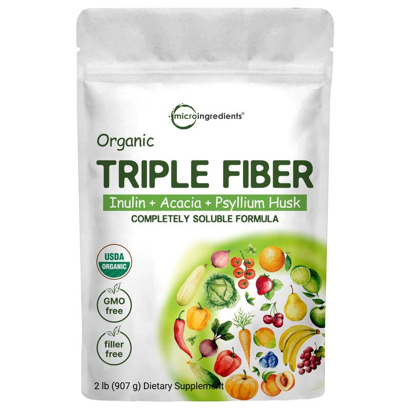 Micro Ingredients Organic Triple Fiber Powder Healthcare Dietary