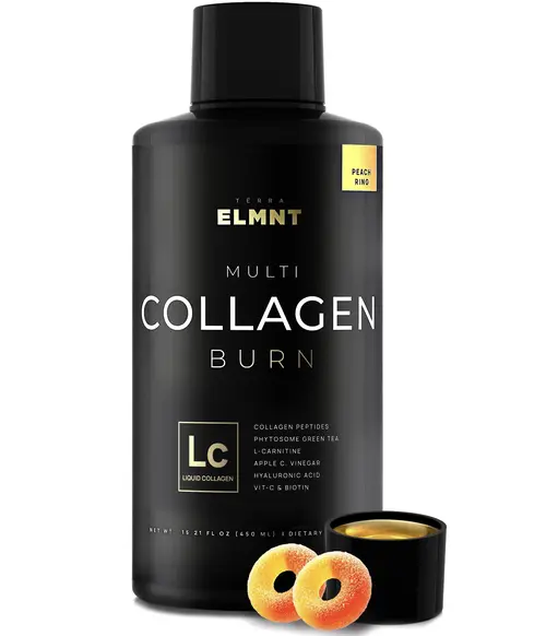 Liquid Collagen for Women Beauty w. Hyaluronic Acid, L-Carnitine, Apple C Vinegar & Biotin - Pure Multi Collagen Protein + Hair & Skin Vitamins Health