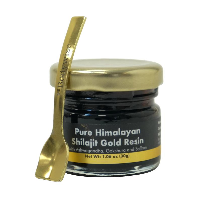 Be Bodywise Pure Himalayan Shilajit Gold Resin | With Saffron, Ashwagandha & other herbs| 3rd Party Lab Tested | Fitness Supplement Edible Dietary