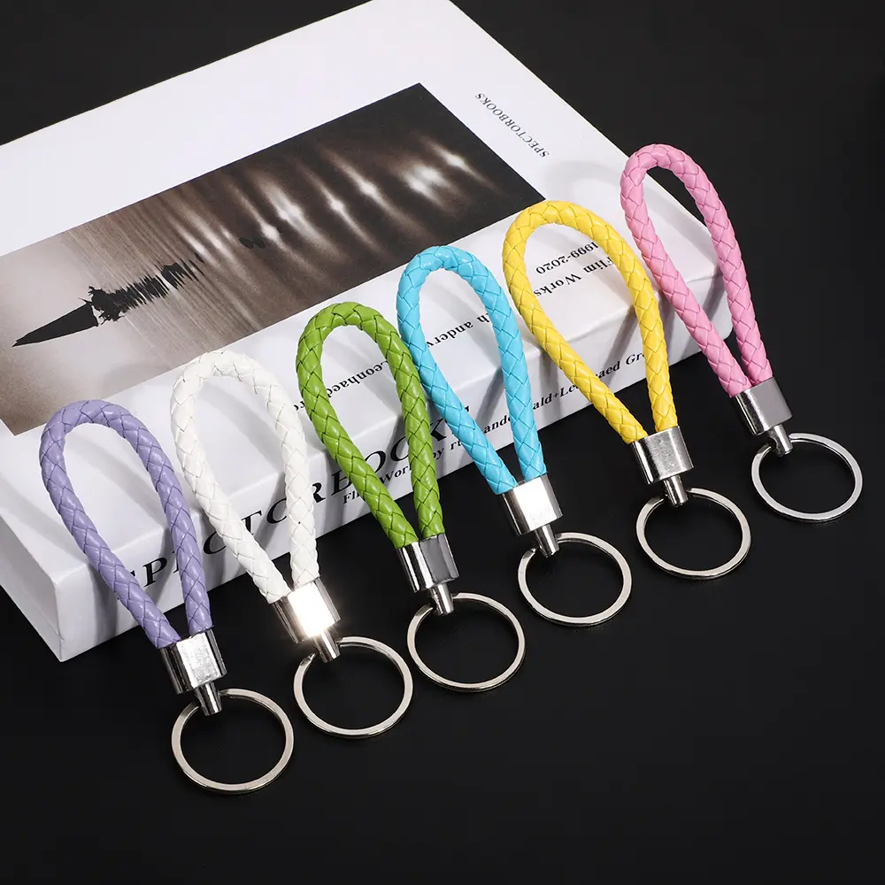 [1pcs]Handmade Braided Rope Keychain, PU Leather C TikTok爆款商品分析 - GMV ...