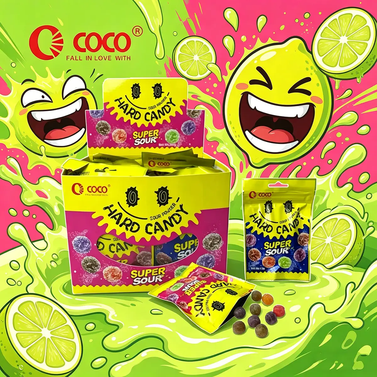 Coco Roco Hard Candy COCO Super Sour Hard Candy 30pcs Per Inner Box TikTok爆款商品分析 - GMV/销量/带货 ...
