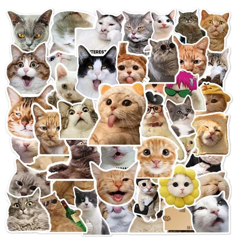 Sticker Cat. Random Random Sticker - Funny Cat Meme Sticker Pack For P TikTok爆款商品分析 - GMV ...